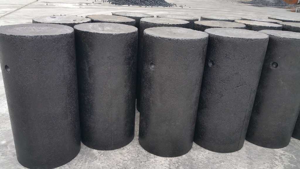 Cylindrical electrode paste